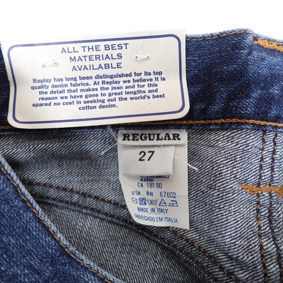 NEW REPLAY Italy Straight Leg High Waist Jeans Women's 27 Regular M908 - Picture 4 of 12